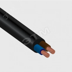 Провод ПВС 2х1,5-0.660 черный ТРТС Провод ПВС 2х1,5-0.660 черный ТРТС