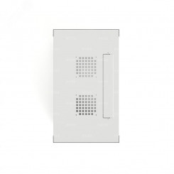 Шкаф настенный телекоммуникационный NTSS WS 6U 600х600х370мм, 2 профиля 19, дверь стеклянная, боковые стенки съемные, разобранный, серый RAL 7035