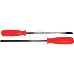 Отвертка ''Эконом'', CrV сталь, пластиковая оранжевая ручка 6х100 мм SL