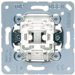 Кнопка без фиксации 1-клавишная (1-пол. с НО контактом и отдельным сигнальным контактом для лампочек). Механизм. 10A 250V