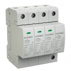 Ограничитель перенапряжения класс II 3П L1-L2-L3-PEN 40кА (8/20) с удаленным контролем Ограничитель перенапряжения класс II 3П L1-L2-L3-PEN 40кА (8/20) с удаленным контролем