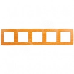 Рамка на 5 постов, Эра12, ольха, 12-5005-07 Рамка на 5 постов, Эра12, ольха, 12-5005-07