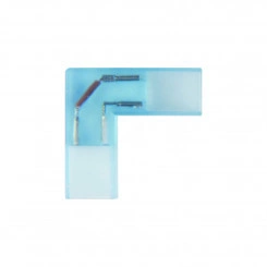 UTC-K-22/A67-NNN CLEAR 005 POLYBAG Соединитель контактный L-образный для светодиодных лент 220В 3528, 2 контакта, цвет прозрачный, 5 штук в пакете