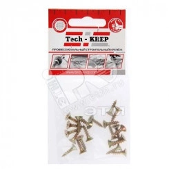 Шуруп универсальный 2,5х13 потайная головка, остроконечный, желтопассивированный (25шт) - пакет