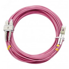 Шнур оптический duplex 25м LC-SC 50/125 mm OM4 LSZH FOP-50-OM4-LC-SC-25m