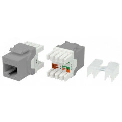 Вставка KJ8-8P8C-C6-180-GY Keystone Jack RJ-45(8P8C) категория 6 серая Вставка KJ8-8P8C-C6-180-GY Keystone Jack RJ-45(8P8C) категория 6 серая
