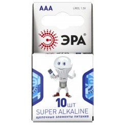 Элемент питания LR03-10BL компактный SUPER Alkaline (80/800/43200)