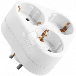 Разветвитель Navigator 94 693 NAD-S-3E-WH 3 гнезда треугольник с заземлением Разветвитель Navigator 94 693 NAD-S-3E-WH 3 гнезда треугольник с заземлением