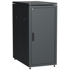 Шкаф сетевой 19дюйм LINEA N 24U 600х1000 мм металлические двери черный