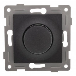 Ugra диммер, 500 W, с накладкой и воротком, скрытая установка. графит. Ugra диммер, 500 W, с накладкой и воротком, скрытая установка. графит.