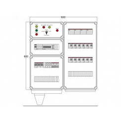 Щит управления электрообогревом DEVIbox HS 12x3400 D850 (в комплекте с терморегулятором)