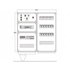 Щит управления электрообогревом DEVIbox HS 12x3400 D850 (в комплекте с терморегулятором) Щит управления электрообогревом DEVIbox HS 12x3400 D850 (в комплекте с терморегулятором)