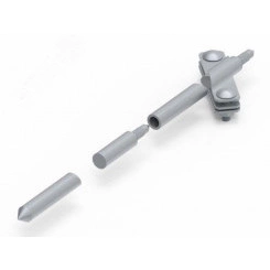 Безмуфтовой комплект модульно-штырьевого заземления L-3000, диаметр D16, для организации заземления токоотводов системы молниезащиты/оборудования. Материал - горячеоцинкованная сталь. Безмуфтовой комплект модульно-штырьевого заземления L-3000, диаметр D16, для организации заземления токоотводов системы молниезащиты/оборудования. Материал - горячеоцинкованная сталь.