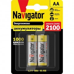 Аккумулятор 94 463 NHR-2100-HR6-BP2 (блист.2шт) Navigator 94463 Аккумулятор 94 463 NHR-2100-HR6-BP2 (блист.2шт) Navigator 94463