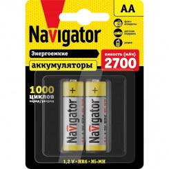Аккумулятор 94 465 NHR-2700-HR6-BP2 (блист.2шт) Navigator 94465 Аккумулятор 94 465 NHR-2700-HR6-BP2 (блист.2шт) Navigator 94465