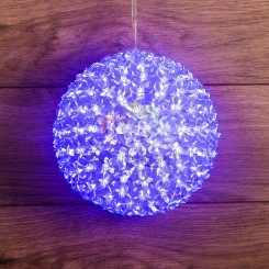 Шар домашний светодиодный 220В d20см 200LED cиний (501-607)