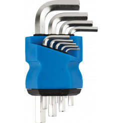Ключи шестигранные, набор 9 шт (1.5-10 мм) в пластиковом держателе (64201М)