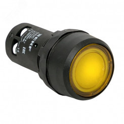 Кнопка SW2C-10D с подсветкой желтая NO (sw2c-md-y)