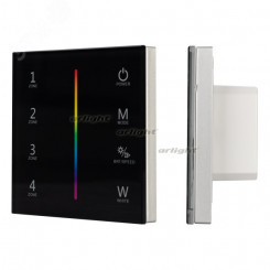 Панель Sens SMART-P30-RGBW Black (230V, 4 зоны, 2.4G) (ARL, IP20 Пластик, 5 лет) (027104)