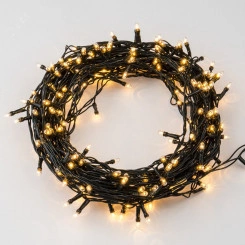 Гирлянда с контроллером 10м 200 миниламп накаливания Теплый белый свет Провод зеленый UDL-S1000-200/DGA WARM WHITE IP20 MINI (UL-00007190)