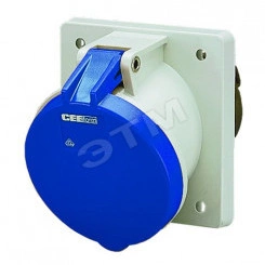 Розетка панельная наклонная 63А 2Р+E IP44 (1147A) Розетка панельная наклонная 63А 2Р+E IP44 (1147A)