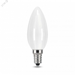 Лампа светодиодная LED 5 Вт 420 Лм 2700К теплая Е14 Свеча milky Filament Gauss (103201105)