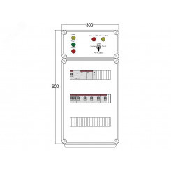 Щит управления электрообогревом DEVIbox HS 4x1700 D330 (в комплекте с терморегулятором и датчиком температуры) (DBS112)