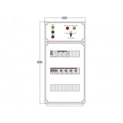 Щит управления электрообогревом DEVIbox HS 4x1700 D330 (в комплекте с терморегулятором и датчиком температуры) (DBS112)