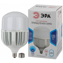 Лампа светодиодная POWER LED POWER T160-120W-4000-E27/E40 E27/E40 120Вт колокол нейтральный белый свет ЭРА (Б0051793)