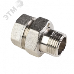 Сгон разъемный ВН 1' прямой (американка), никелированный (BF.501.06)