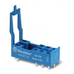 Розетка для монтажа на плате (с зажимной клетью) для применения с реле 46,61/46,52 (97.12)