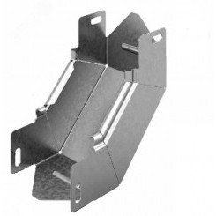Угловой соединитель внутренний к лотку УЛ 150х65, толщ. 1,2 мм, Сендзимир цинк (088006)