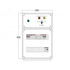 Щит управления электрообогревом DEVIbox HS 2x3400 D316 (в комплекте с терморегулятором и датчиком температуры) (DBS098)