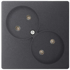 Розетка 2-м СП Simon24 16А IP20 2х2P без защ. шторок механизм графит Simon 2450457-038 Розетка 2-м СП Simon24 16А IP20 2х2P без защ. шторок механизм графит Simon 2450457-038