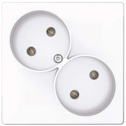 Розетка 2-м СП Simon24 16А IP20 2х2P без защ. шторок механизм бел. Simon 2450457-030 Розетка 2-м СП Simon24 16А IP20 2х2P без защ. шторок механизм бел. Simon 2450457-030