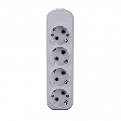 Колодка удлинителя 4-м 16А с заземл. АБС-пластик бел. TOKOV ELECTRIC TKE-C01-KU4-Z