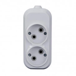 Колодка удлинителя 2-м 10А без заземл. АБС-пластик бел. TOKOV ELECTRIC TKE-C01-KU2