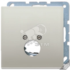 Крышка для одного гнезда подключения громкоговорителя  алюминий