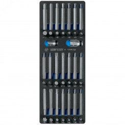 Набор вставок (бит) 10 мм, TORX, SPLINE, HEX, ложемент, 44 предмета Набор вставок (бит) 10 мм, TORX, SPLINE, HEX, ложемент, 44 предмета