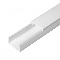 Кабель-канал белый 2-й замок в п/э 25х16 (80м/уп)