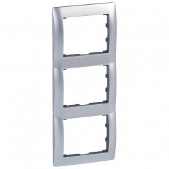 Galea Life Рамка 3 поста вертикальная алюминий