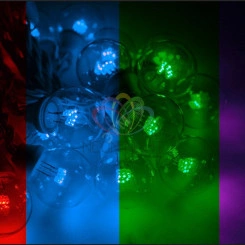 Гирлянда уличная LED Galaxy Bulb String 30 ламп 10м в лампе 6 LED цвет мультиколор провод черный влагостойкая IP54