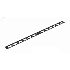 Органайзер кабельный вертикальный, 42U, для шкафов серий TFI-R, Ш75хВ1798хГ20мм, металлический, с крепежом, цвет черный