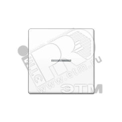 Клавиша 1-я для выключателей и кнопок  с окошком для подсветки. Серия AS500  Материал- дуропласт  Цвет- белый