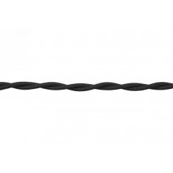 Ретро провод 2х0,75 Черный (матовый) 20м Ретро провод 2х0,75 Черный (матовый) 20м