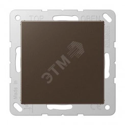 Крышка для произвольных отверстий (с несущей платой) Серия A500 Материал- термопласт Цвет- мокко Крышка для произвольных отверстий (с несущей платой) Серия A500 Материал- термопласт Цвет- мокко