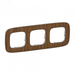 Valena ALLURE Рамка 3 поста орех универсальная Valena ALLURE Рамка 3 поста орех универсальная