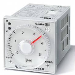 Таймер 1-функциональный (LI) монтаж на панель или в розетку 8-штырьковый разъем питание 12-240В АС/DC 2CO 5A регулировка времени 0.05с-100ч IP40 (1шт)