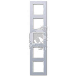 Рамка 5-я для горизонтальной/вертикальной установки  Серия- ACreation  Материал- дуропласт  Цвет- алюминий