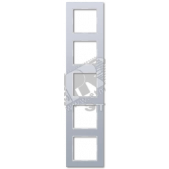 Рамка 5-я для горизонтальной/вертикальной установки Серия- ACreation Материал- дуропласт Цвет- алюминий Рамка 5-я для горизонтальной/вертикальной установки Серия- ACreation Материал- дуропласт Цвет- алюминий